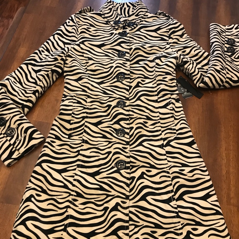 Zebra print coat